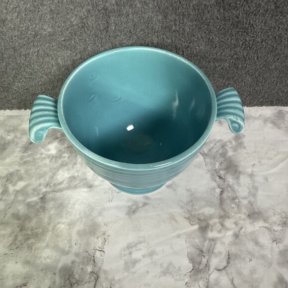 Fiesta Fiestaware Turquoise Blue Sugar Bowl Vintage Original 1930’s Read Desc. - Picture 2 of 7